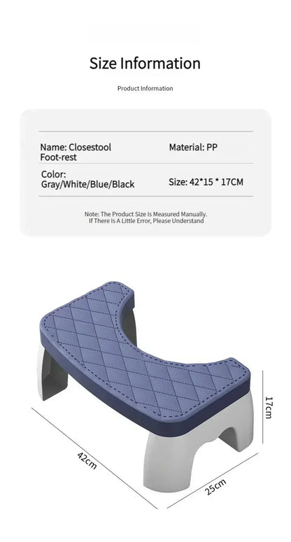 Universal Squatty Potty Toilet Stool - Plastic Waterproof Design