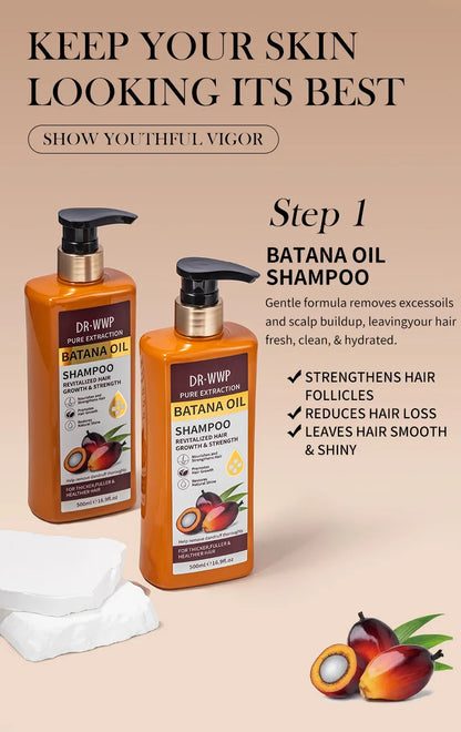 Batana Oil Shampoo & Conditioner Set (500ml)