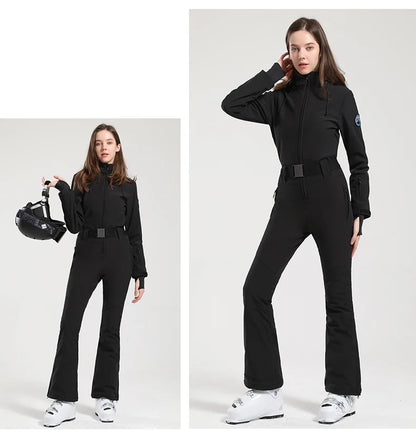Gsou Women's Winter Snow Jumpsuit Waterproof Ski Suit