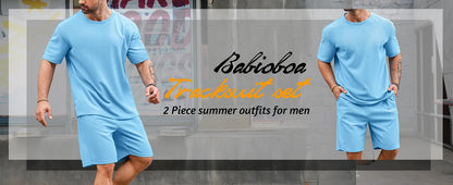 Men's Summer Loose Harajuku T-Shirt and Shorts Set