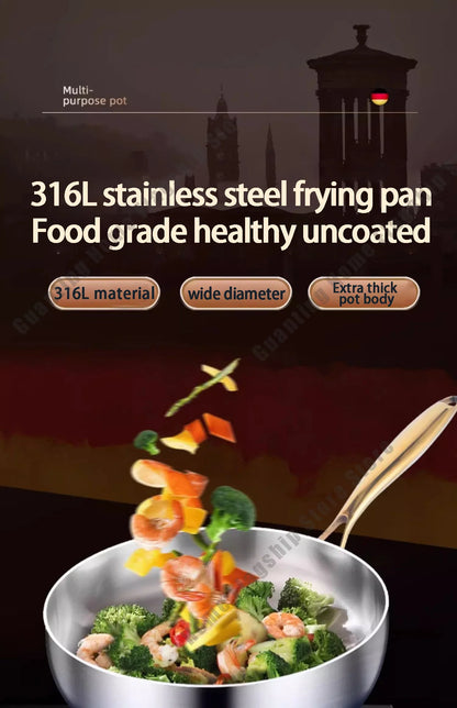 28cm Stainless Steel Non-Stick Frying Pan