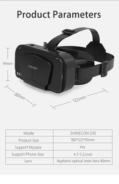 3D Virtual Reality Glasses Headset for Smartphones
