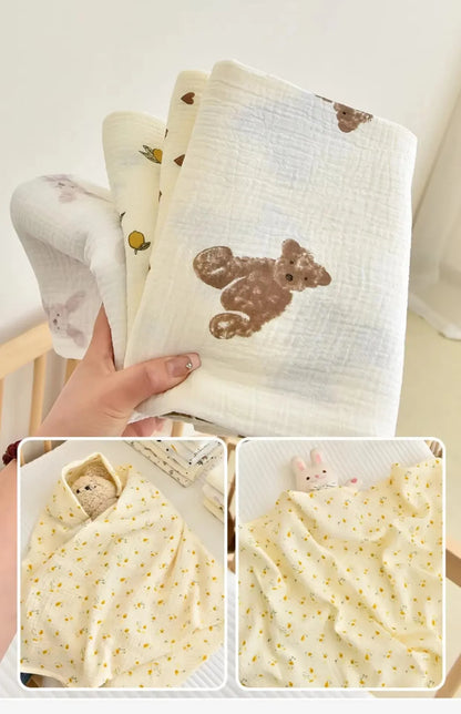 Cotton Muslin Blanket for Newborns and Babies
