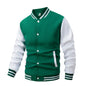 Men's Black And White Varsity Baseball Jacket