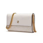 CH Women PU Leather Crossbody Bag with Metal Chain