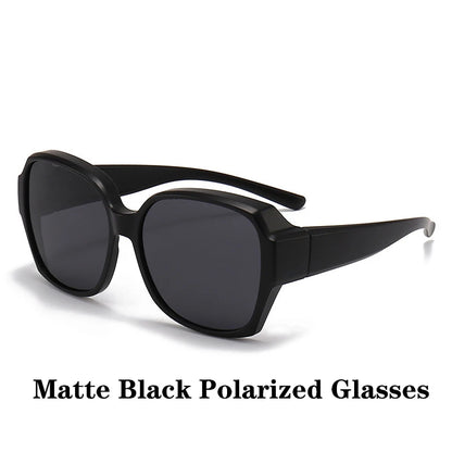 Round Polarized Sunglasses for Prescription Glasses