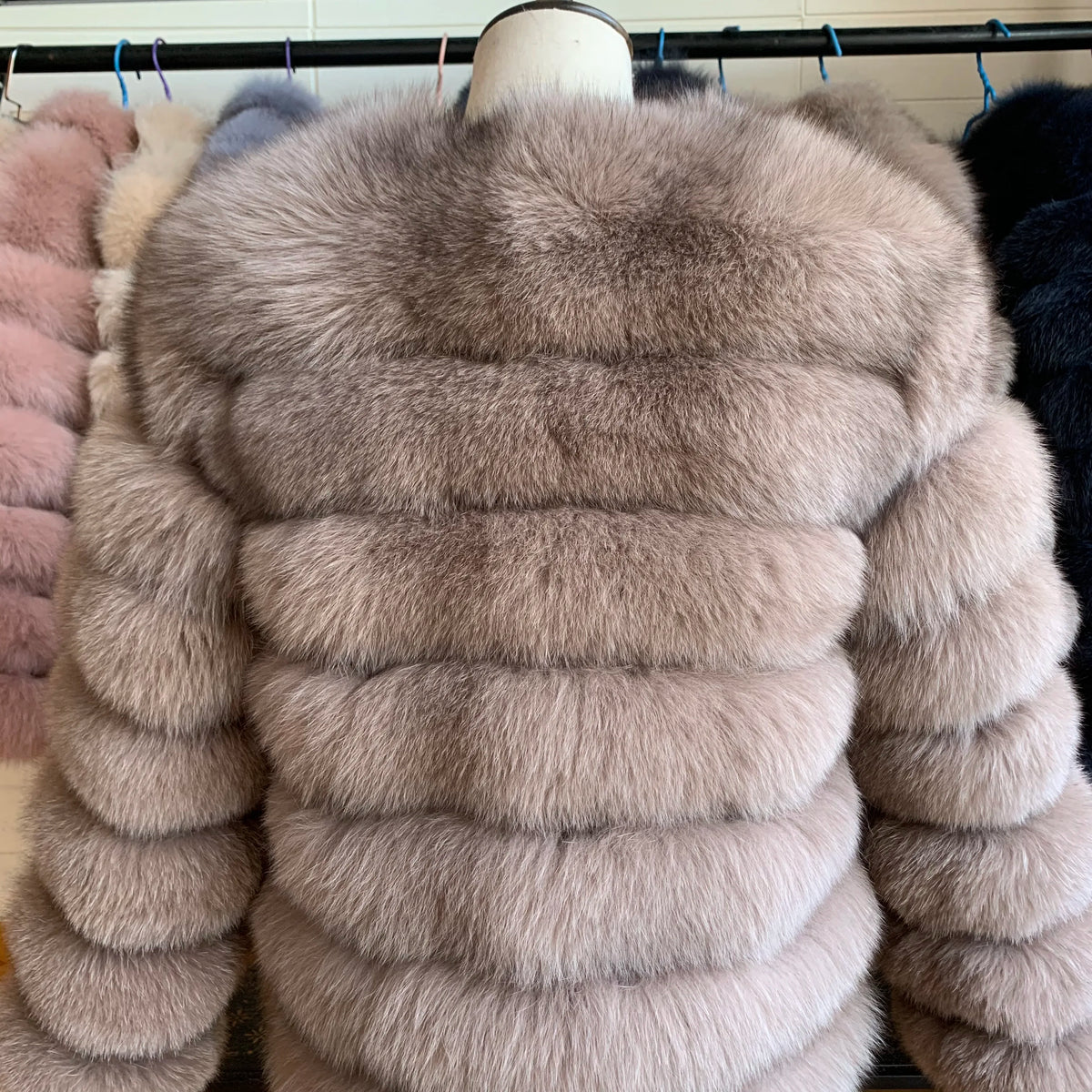 4in1 Real Fox Fur Coat for Women