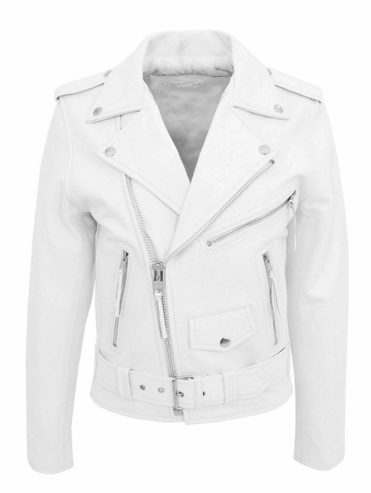 Men's Slim Fit PU Leather Motorcycle Jacket