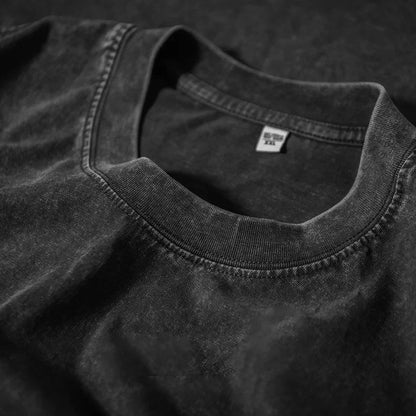 American Style Retro Heavyweight Cotton T-Shirt