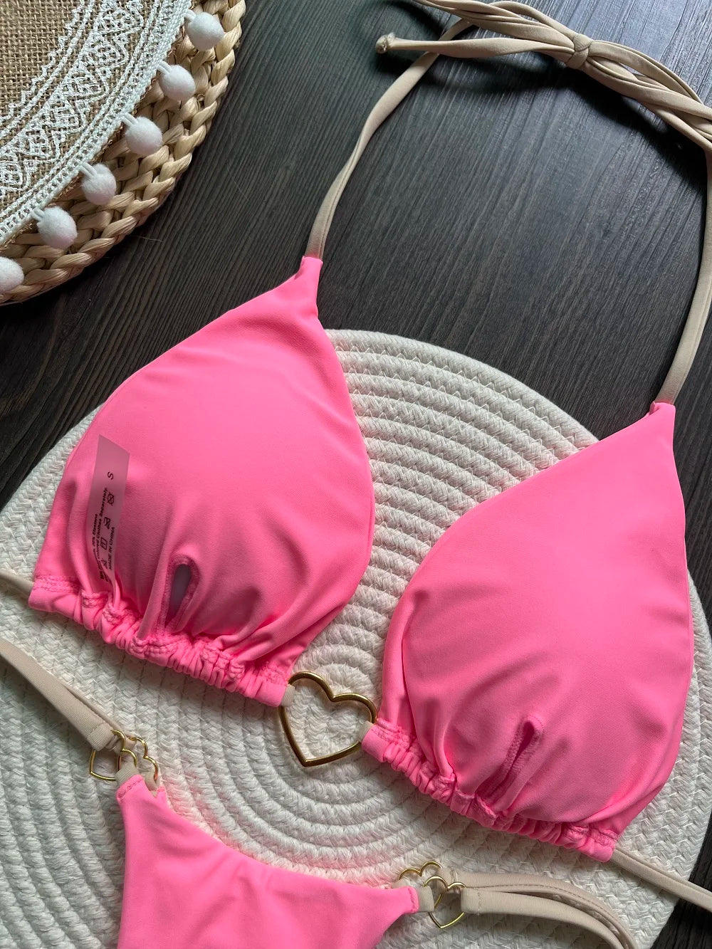 RUOTONSEPT Solid Color Bikini Set Women's Swimwear