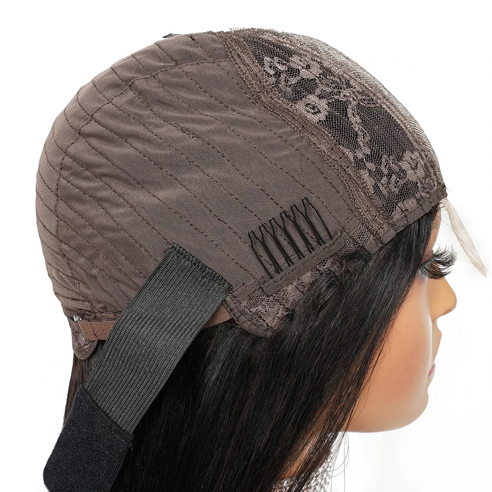 KissHair 2x6 Lace Closure Wig Remy Brazilian Hair
