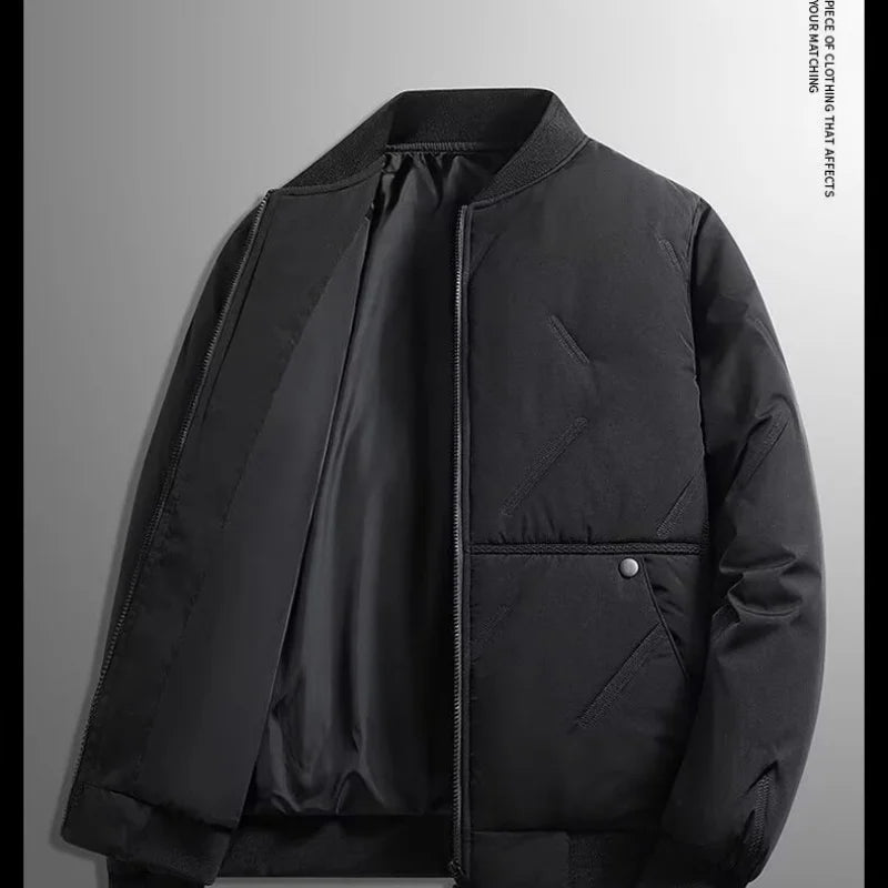 Men's Casual Cotton Baseball Jacket for Autumn and Winter