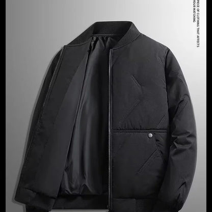 Men's Casual Cotton Baseball Jacket for Autumn and Winter