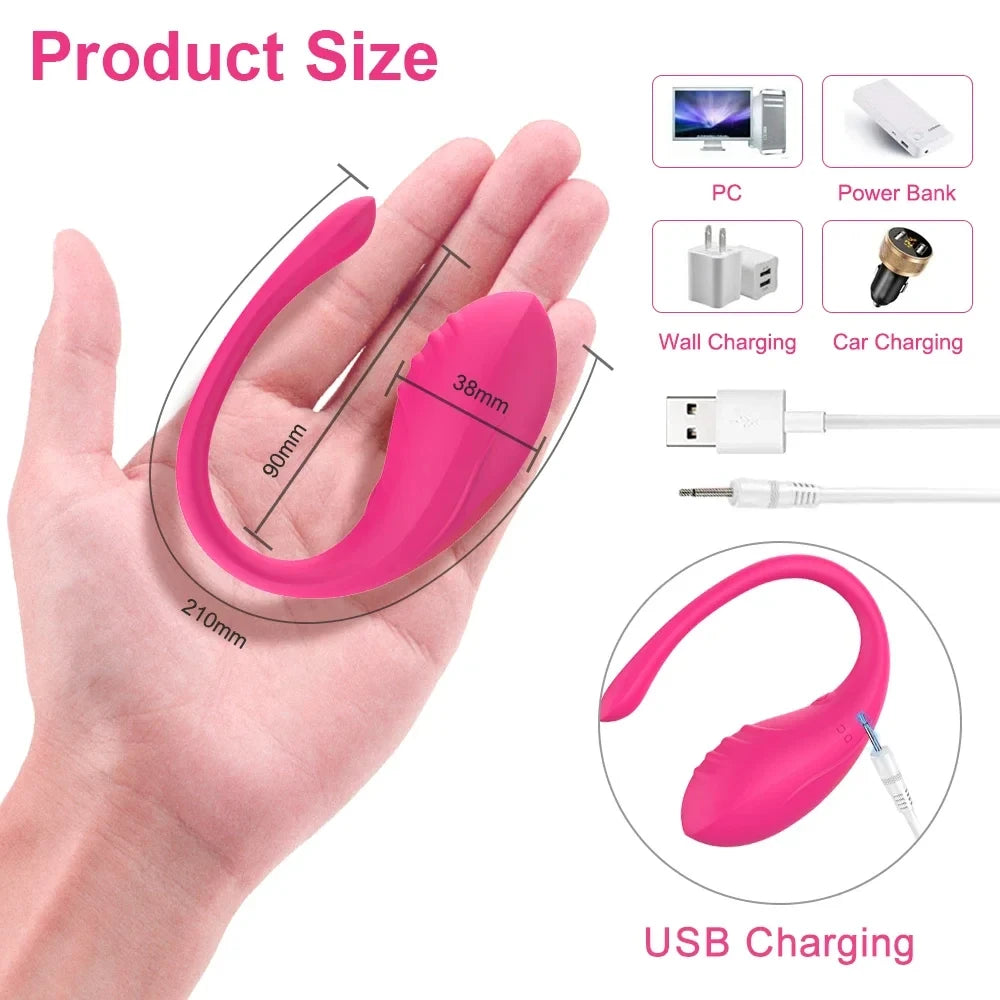 Wireless Remote Control Wearable Vibrator