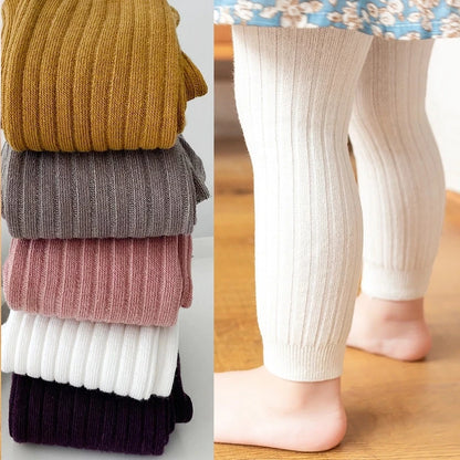 Cotton Stretch Baby Leggings with Side Stripe