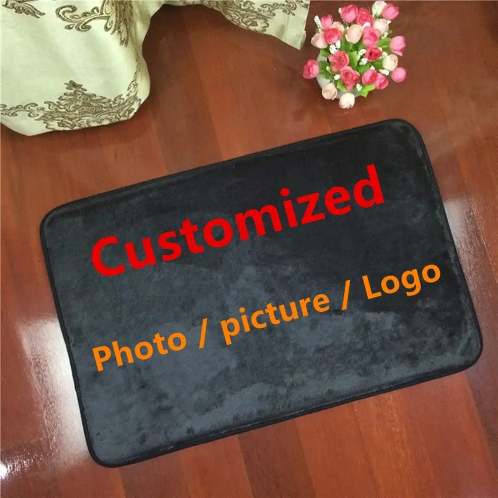 Custom Logo Rug Personalized Area Mat for Home