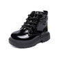 Waterproof PU Leather Children's Lace-up Boots