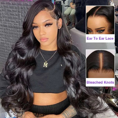 Brazilian Body Wave Virgin Human Hair Wig 360 Lace Frontal