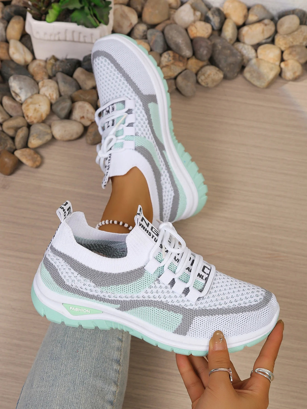 Women's Double-Color Canvas Work Sneakers