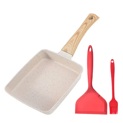 Nonstick Japanese Omelette Pan with Detachable Handle