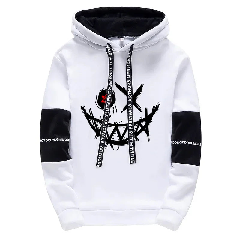 Mens Printed Tracksuit Casual Hoodie and Sweatpants