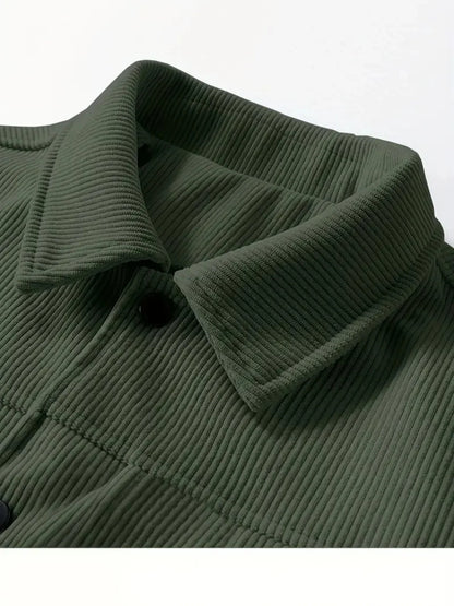 Autumn Corduroy Jacket for Men in Casual Style
