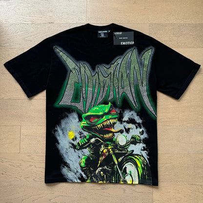 Mixed Emotion Cotton T-Shirt for Couples with Angel Print