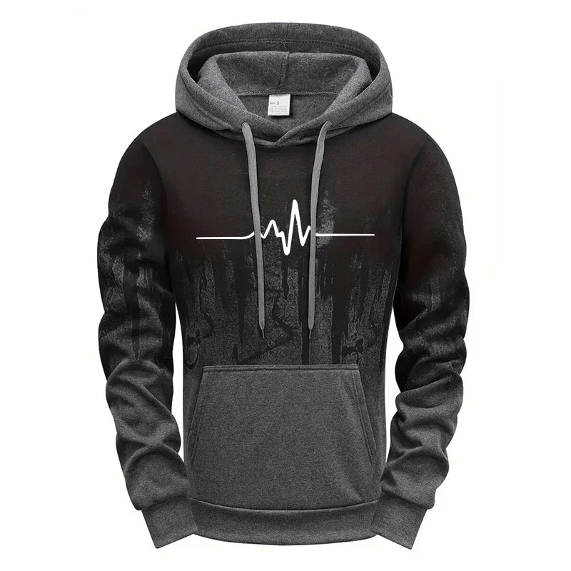 Men's Casual Polyester Tracksuit for Daily Sports