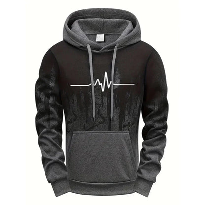 Men's Casual Polyester Tracksuit for Daily Sports