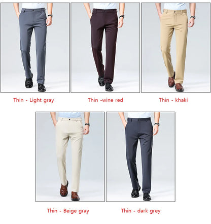 Men's Summer Casual Suit Pants Plus Size 28-42
