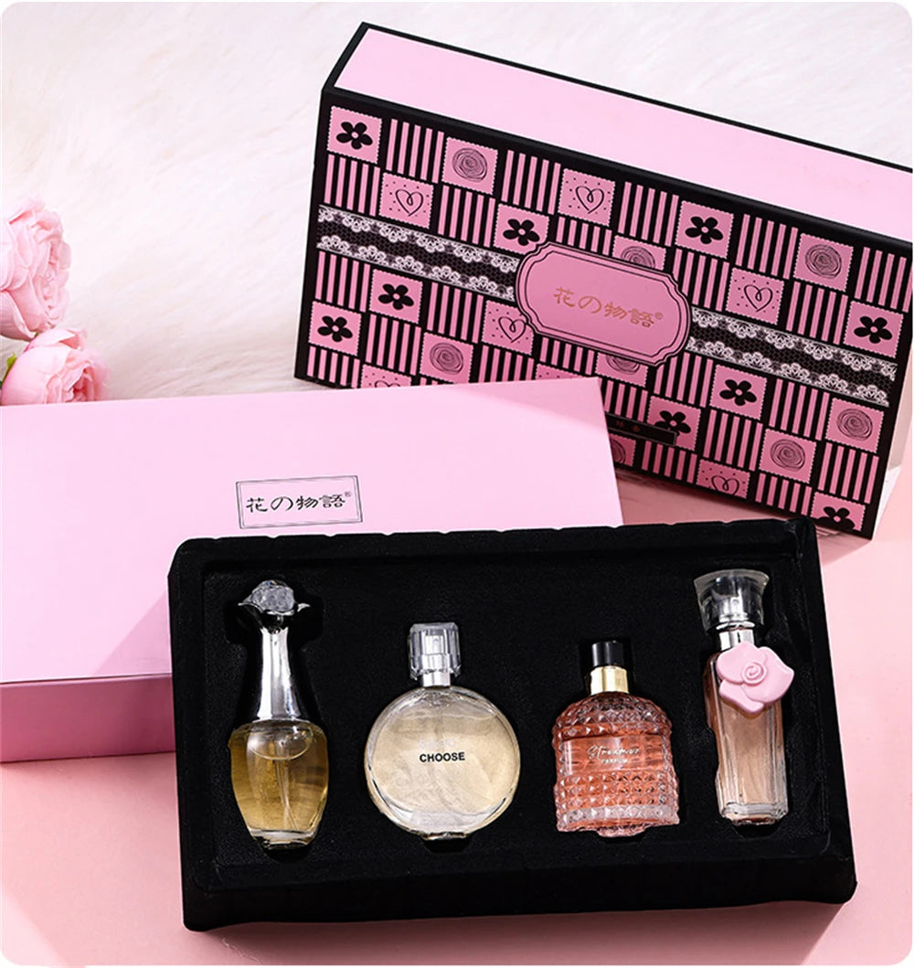 4Pcs Floral Scent Perfume Set for Women 100ml