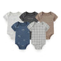 Kiddiezoom Cartoon Short Sleeve Baby Bodysuits 100% Cotton