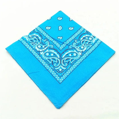 Unisex Polyester Paisley Bandana Hair Wrap