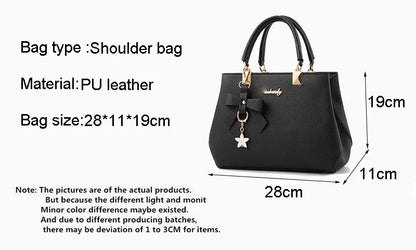 Elegant Plum Bowknot Crossbody Bag for Women