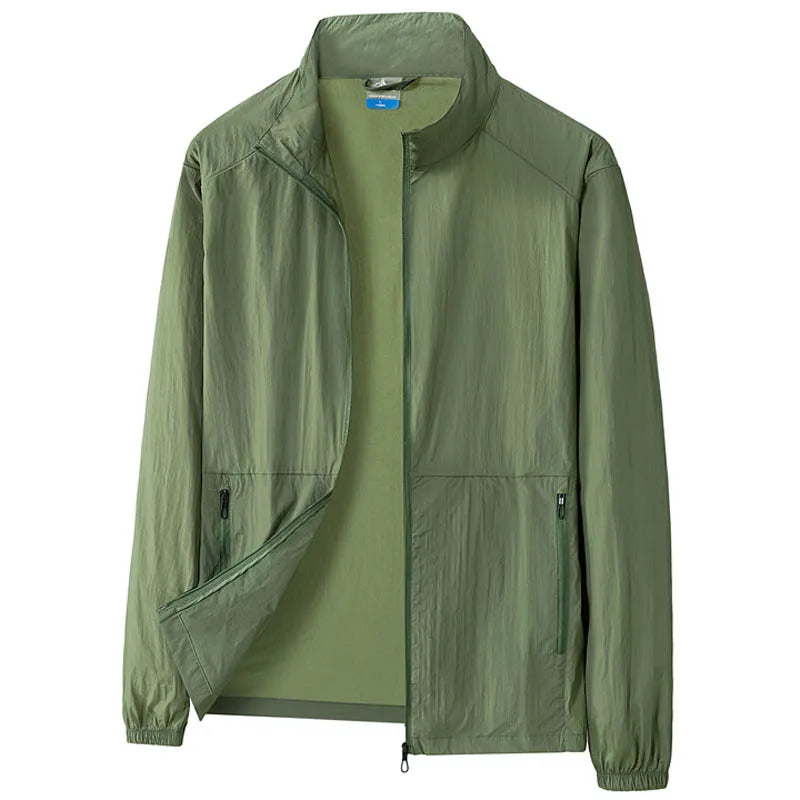 Oversize 7XL 8XL UV Protection Lightweight Jacket Men