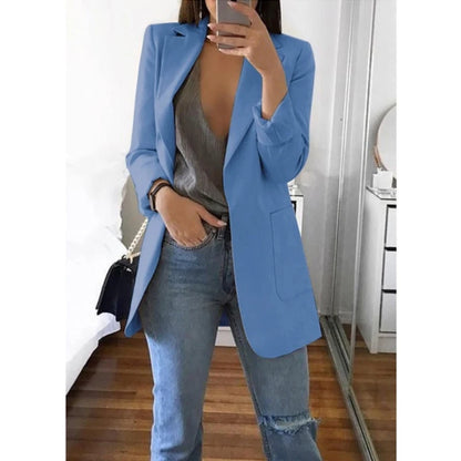Slim Fit Polo Neck Cardigan Women's Coat