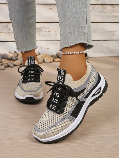 Women's Double-Color Canvas Work Sneakers