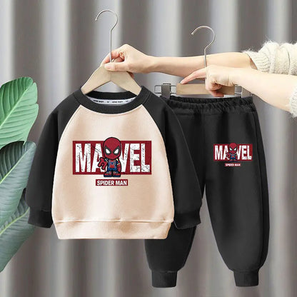 Children's Cartoon Pullover Sweatshirt Set