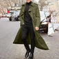 Men's Long Sleeve Extra Long Trench Coat