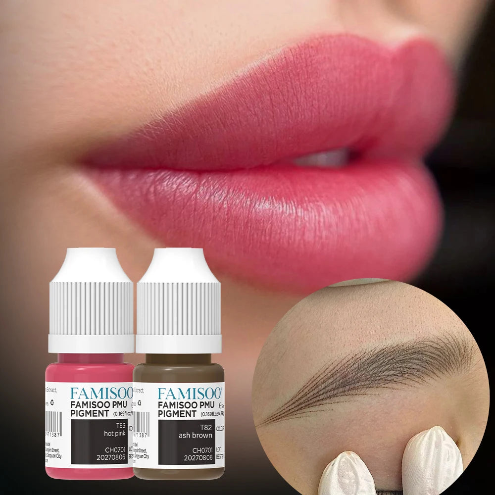 FAMISOO 5ML Permanent Makeup Pigment for Lips and Eyebrows