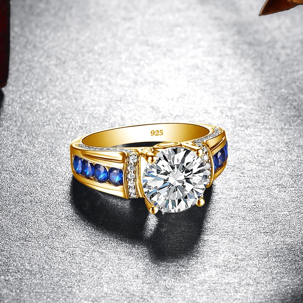 2ct Moissanite Diamond Ring for Women in Sterling Silver
