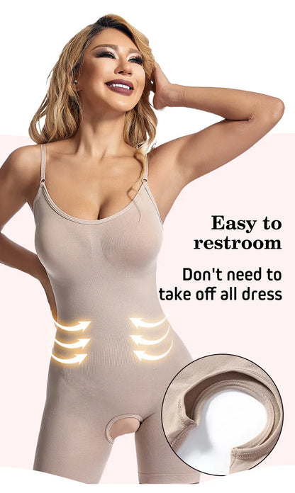 Women Seamless Compression Bodysuit Shapewear