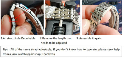 Stainless Steel Strap Watch for Women Luxury Gift
