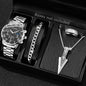 Men's Stainless Steel Quartz Calendar Watch