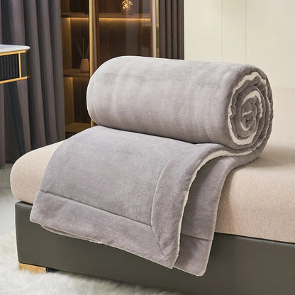 Plush Thick Winter Blanket Double Layer Milk Fleece