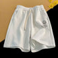 M-8XL Cotton Polyester Casual Wide Leg Shorts for Men