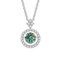 Moissanite Pendant Necklace for Women in Sterling Silver