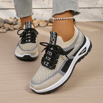 Women's Double-Color Canvas Work Sneakers