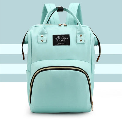 Large Capacity Canvas Diaper Bag Backpack