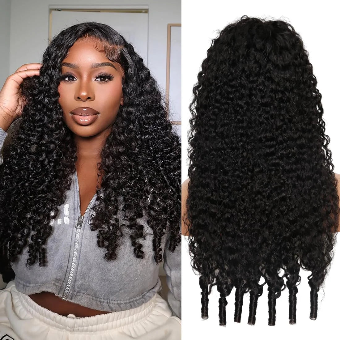 Burmese Curly Lace Frontal Wig 200% Density Human Hair